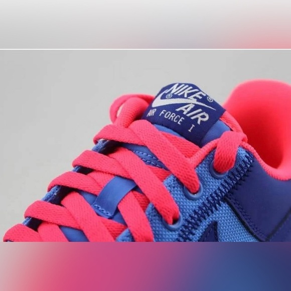 Nike Air Force 1 Low Distance Blue Atomic Red US12 - Picture 4 of 10